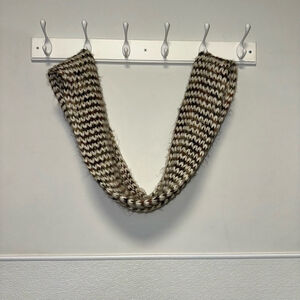 Women's Steve Madden Infinity Scarf One Size White Brown Knit